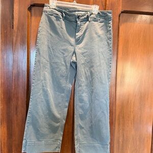 LOFT green Cropped Pants